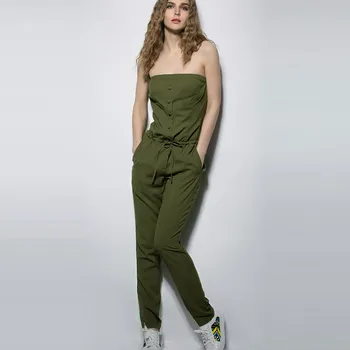 

2019 Limited Casual Jumpsuit Women Body Feminino Jumpsuit Summer Sexy Cotton Jumpsuit Tube Top Waist Backless Rompers Womens
