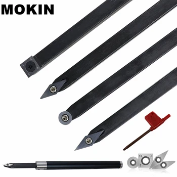 

Woodworking Wood Turning Tool With Carbide Alloy Insert Cutter Aluminum Alloy Handle For Rotary Lathe Cutter Turning Tool