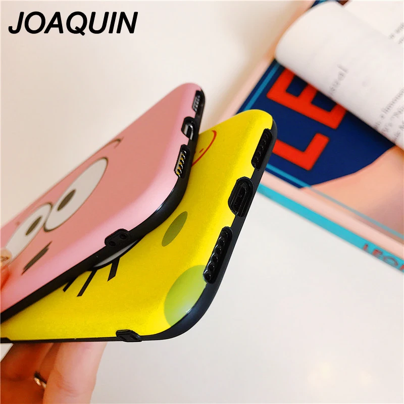 Cute Cartoon SpongeBob SquarePants Sponge Bob Phone Case for Apple iPhone XR XS Max X 8 7 6 6S Plus 10 Cover 8Plus Cases Cute Cartoon SpongeBob SquarePants Sponge Bob Phone Case for Apple iPhone XR XS Max X 8 7 6 6S Plus 10 Cover 8Plus Cases