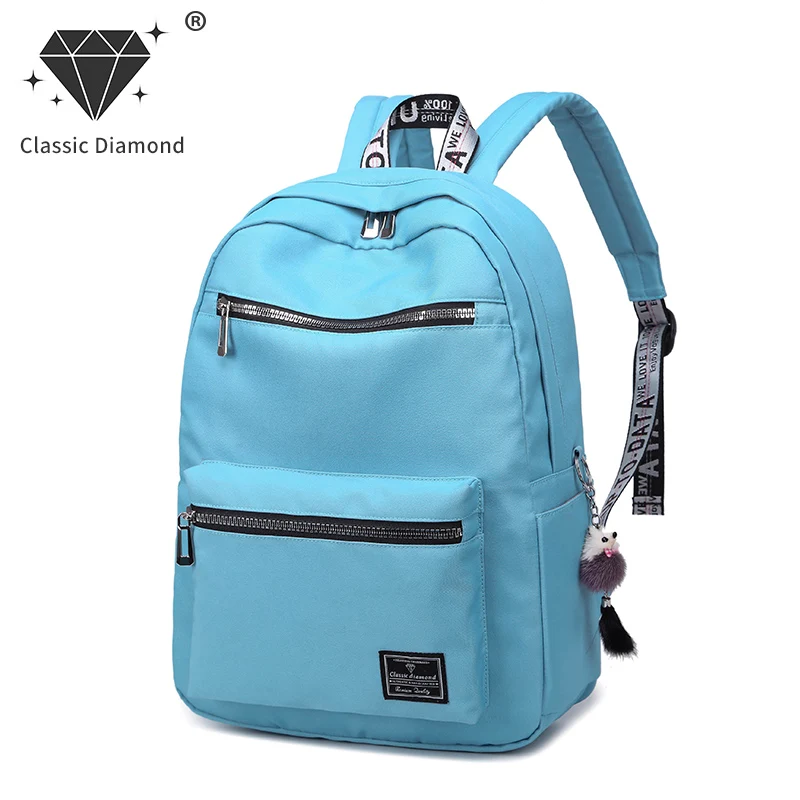 Classic Diamond New Sweet Women Backpacks Big School Bag for Girl