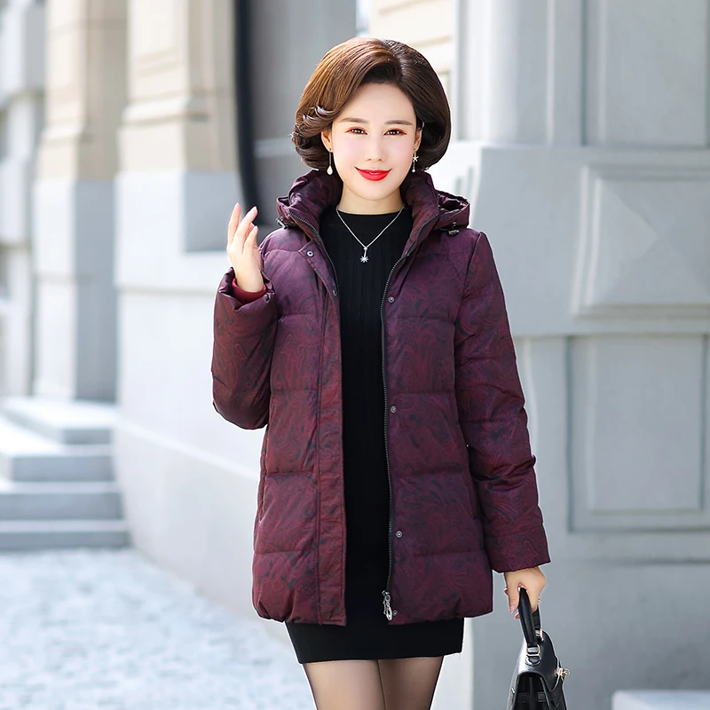 2018 Women Duck Down Jacket Winter Plus Size 6XL Long Sleeve Parka Hooded Zipper Thick Warm Female Coats Pockets Snow Outwear
