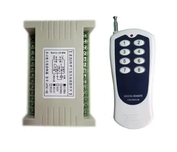 

universal DC 12V 10A 8CH Remote Control Switch Receiver Transmitters Switch industrial lighting 433mhz