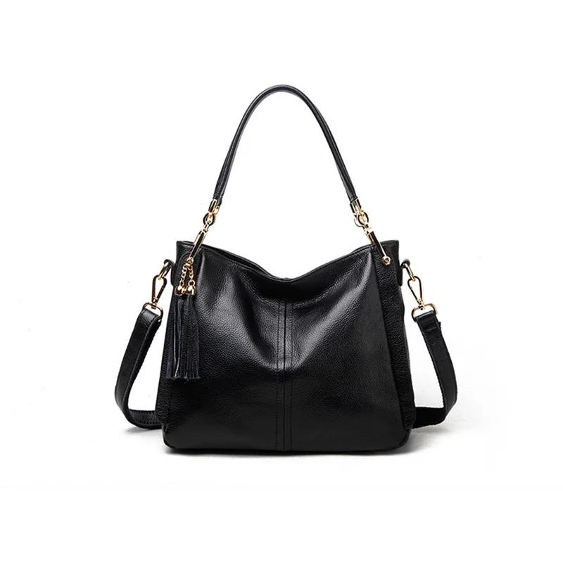 

2019 Fashion New Shoulder bag fringed simple hundred leather shoulder woman export foreign trade