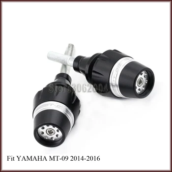 

Frame Sliders Crash Protector For YAMAHA MT-09 FZ-09 2014-2016 2015 Red Motorcycle Accessories Falling Protection Logo