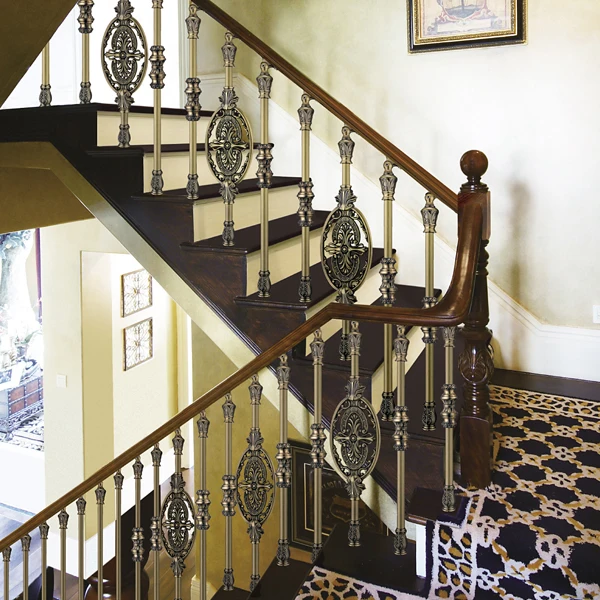 European Interior Design Clical Aluminum Stair Railing Antique European Interior Design Clical Aluminum Stair Railing Antique Green Plating And Flowers Carving Fence In Grab Bars From Home Improvement On