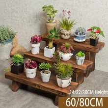 Бамбуковый цветочный горшок с держателем ступенчатая Многоуровневая многофункциональная сменная скамейка для обуви длинная скамейка для внутреннего и наружного балкона домашний декор