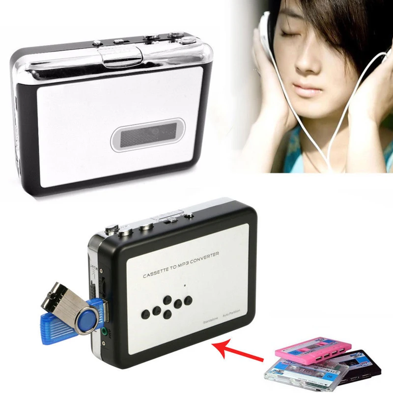 Ezcap старая Кассетная лента в MP3 конвертер на USB флэш-накопитель U диск, плеер Walkman, с автоматическим реверсом, аудио Захват, не нужно ПК