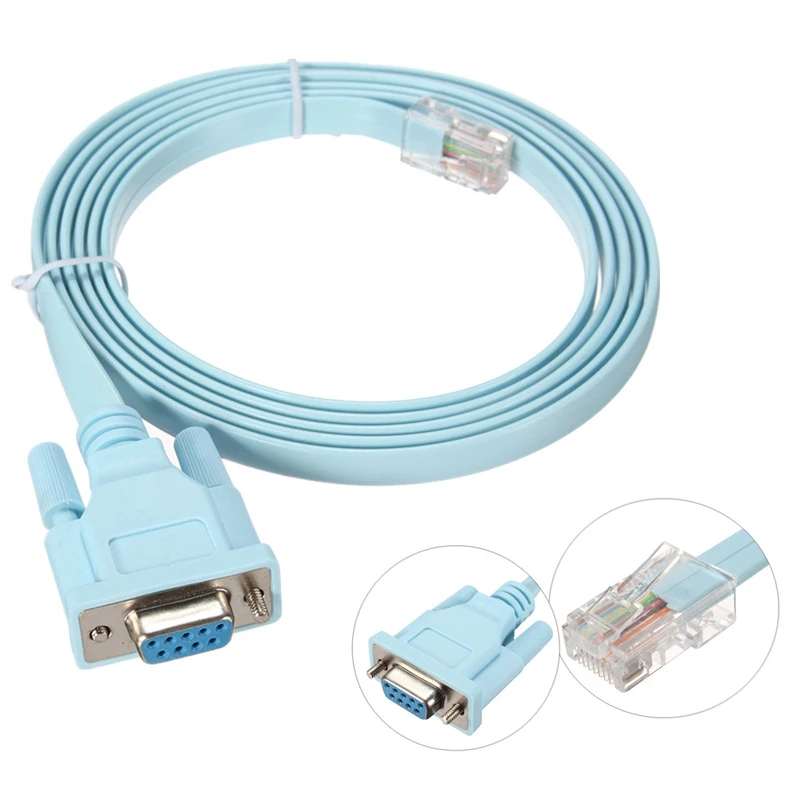 100 шт. кабель RJ45 Cat5 Ethernet к Rs232 DB9 COM порт серийные женские роутеры сетевой адаптер