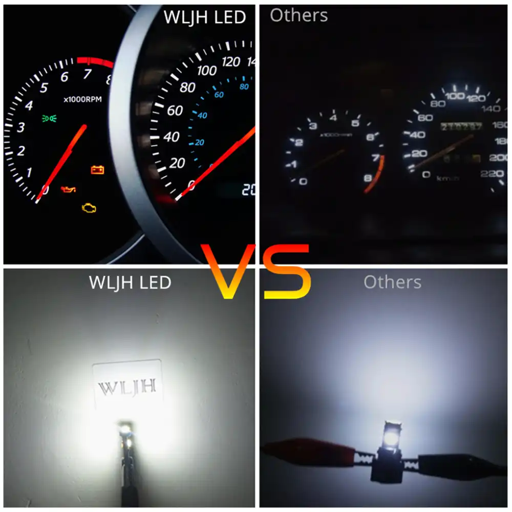 WLJH 7Colors Led Instrument Panel Gauge Cluster Speedometer Dashboard