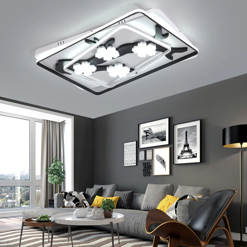 

Aluminum Plum Ceiling Lights Modern LED Lamp for Living room Bedroom luminaire plafonnier Bedroom Ceiling Lamp Lampara de techo