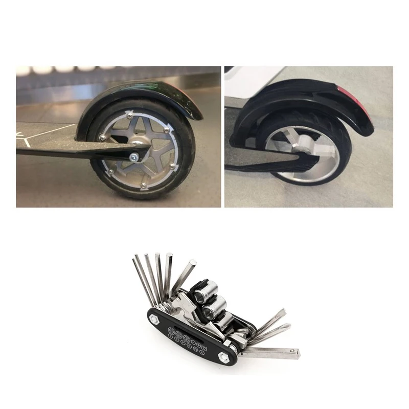 

13 various Multi service electric scooter Wheels Tools dismantle Tools hexagonal combination tool folding wrench