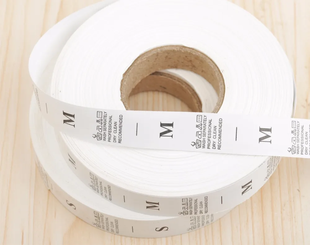 1000 шт./рулон этикетки для ухода за одеждой|wash care label|size tagscare labels |