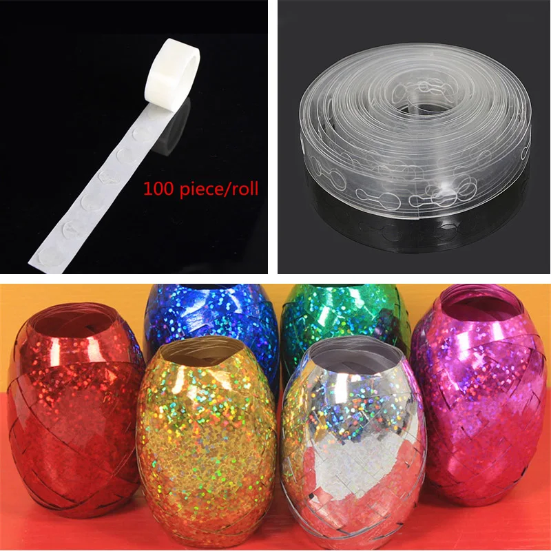 

Balloon Accessories 5M Balloon Chain Glue Point Balloon Ribbon Knotter Wedding Party Birthday Background Party Decoration