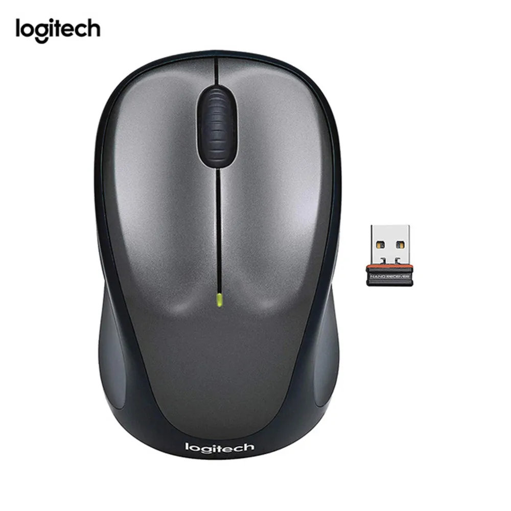 Logitech M235 симметричная оптический RF Беспроводной 1000 Точек на дюйм 86 г серый|Мыши| |