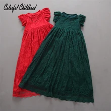 Высококачественное платье принцессы для маленьких девочек; Летние Элегантные вечерние платья с открытой спиной на свадьбу; vestidos; одежда для детей 2-7 лет