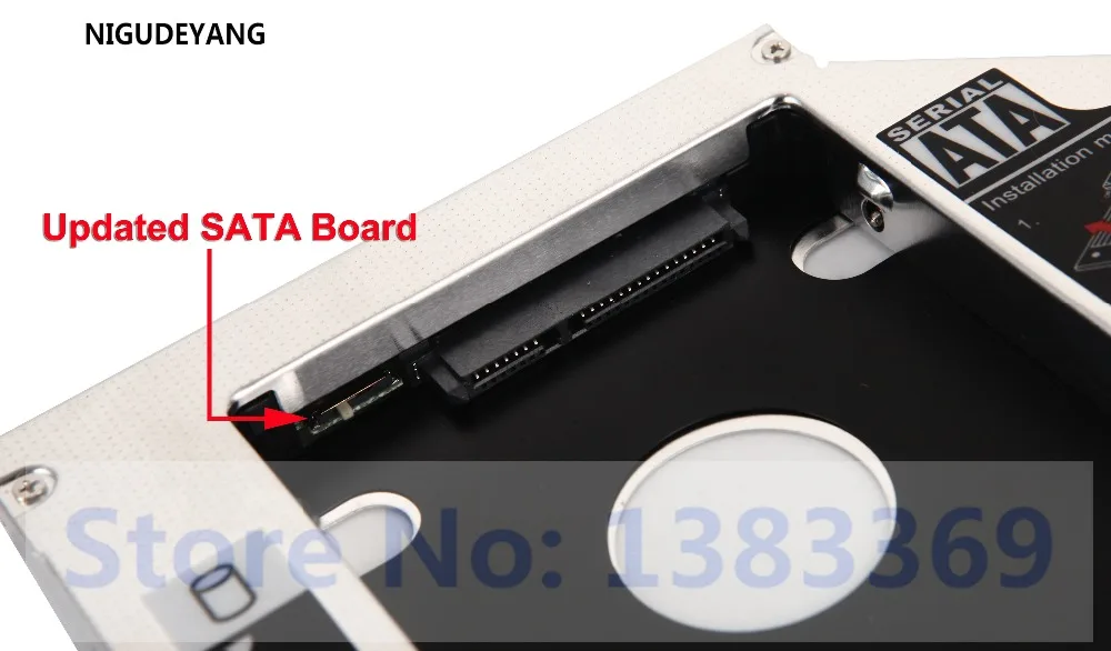 NIGUDEYANG SATA 2nd Second жесткий диск Tray HDD SSD Optical bay Caddy Adapter для ASUS K501J N56VB S4129D M50VM GSA T50N|Корпус