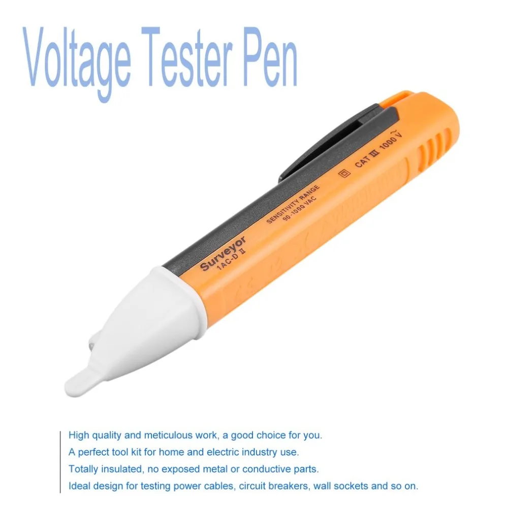

Digital Electrical Socket Wall AC Power Outlet Voltage Detector Sensor Tester Pen 90-1000V Measure Voltage Instruments