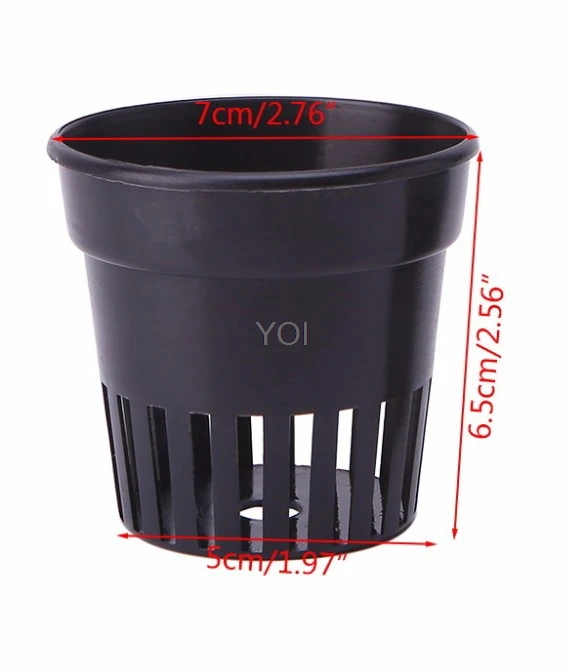 

10pcs/Set Plastic Pot Baskets Aquarium Aquatic Water Flower Plant Grass Cultivate Planting Decoration L Size For Fish Tank