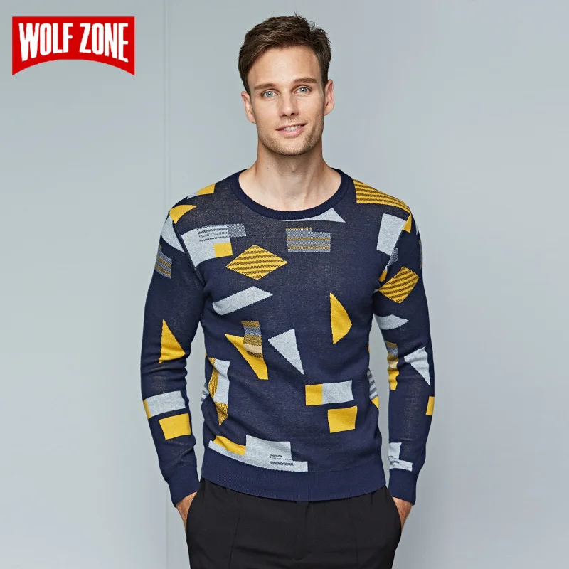 2017 Knitted Sweater Men 100 Cotton Winter Casual Pullover Brand