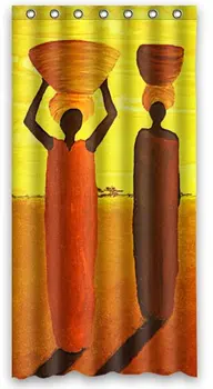 

Respect Afro American Women Shower Curtain (36" x 72" ) Bath Accessory
