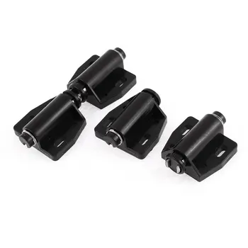 

Kitchen Cupboard Cabinet Door Drawer Magnetic Push Open Catch Latch Black 4Pcs