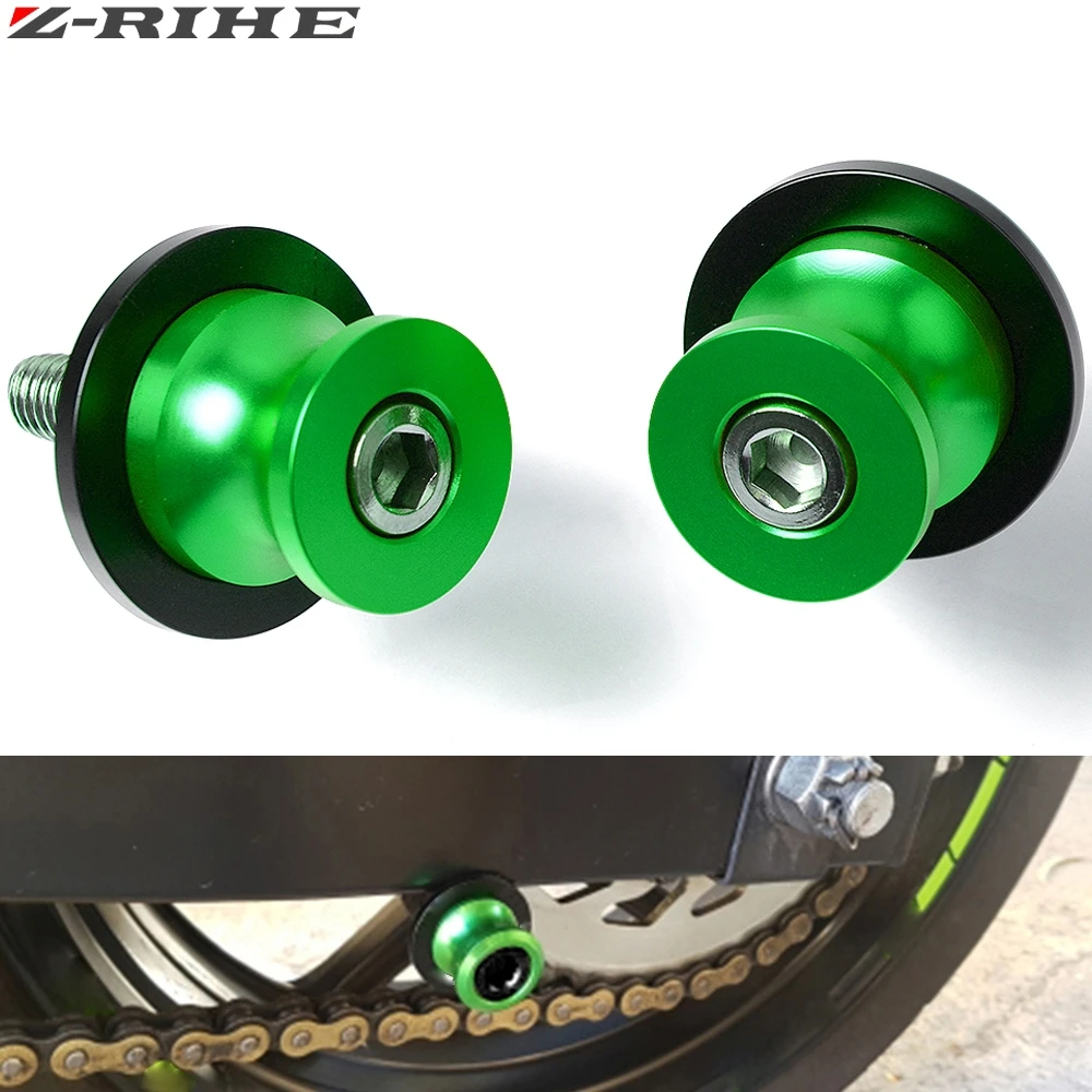

10MM Motorcycle Accessories Swingarm Sliders Spools for ER-6F For KAWASAKI ER-6F ER6F 2006 2007 2008 2009 2010 2011 2012-2016