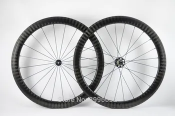 

Newest 700C 50mm Road bike matte twill 12K full carbon fibre bicycle wheelset clincher tubular rims 23 25mm width Free shipping