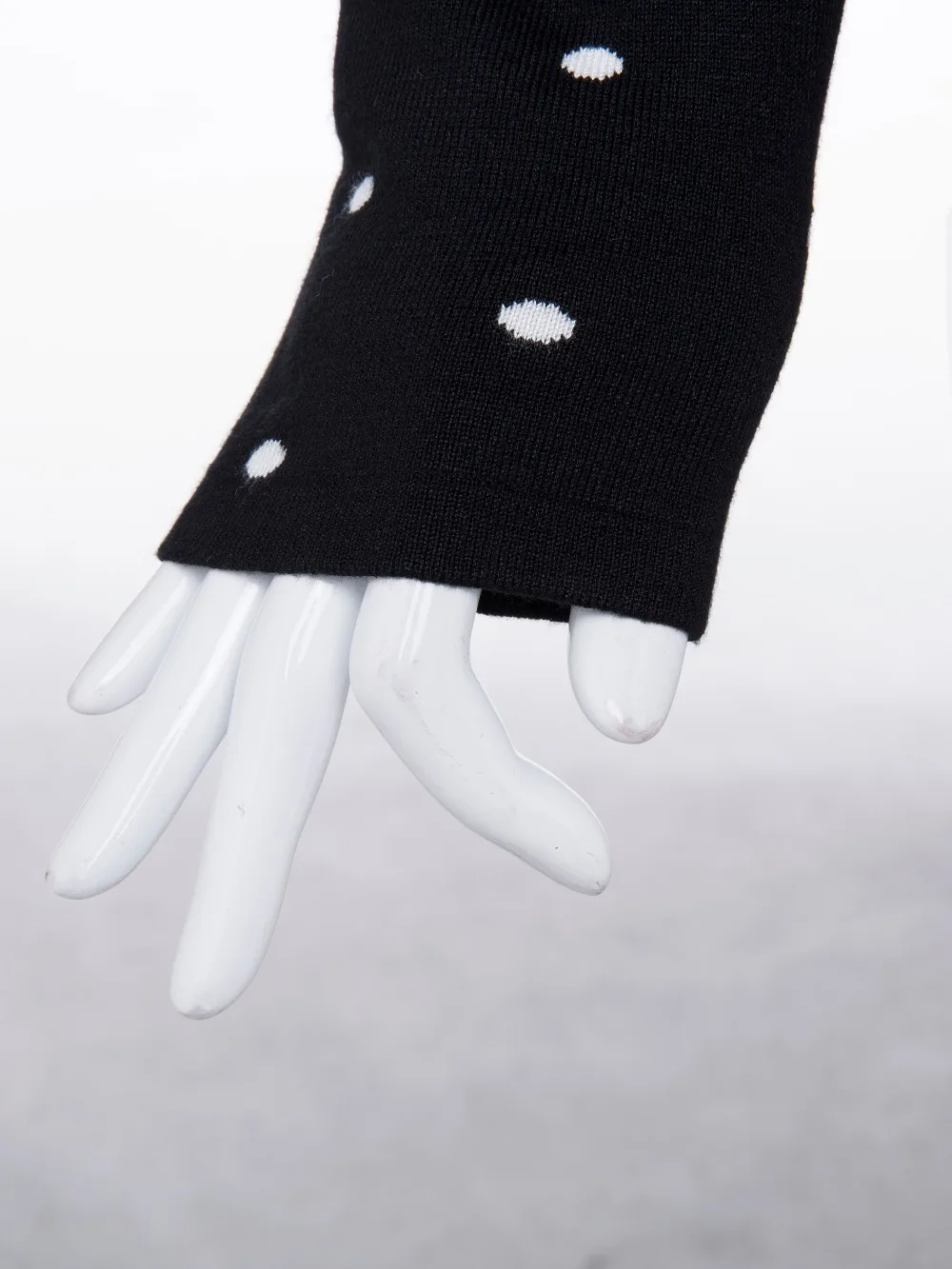 Kinikiss Women Polka Dot Vintage Sweaters Shirt O Neck Long Sleeve Pullovers Spring Fashion Elegant Lady Slim Knitted Sweater