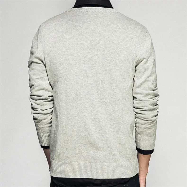 Plus Size 5XL O Neck Mens Sweater Pullovers Autumn Standard Wool knitted Christmas Sweater Jumpers Male Knitwear Red Black Grey-06