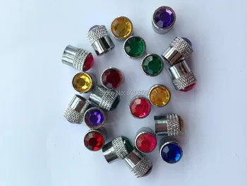 

DATOUBO 500 pcs High quality brass material reticulate type car wheel tire valve cap with colorful Diamond, wholesale price.