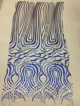

Graceful African French Lace Fabric High Quality JIANXI.C-74302 Pretty sequins Lace Fabrics