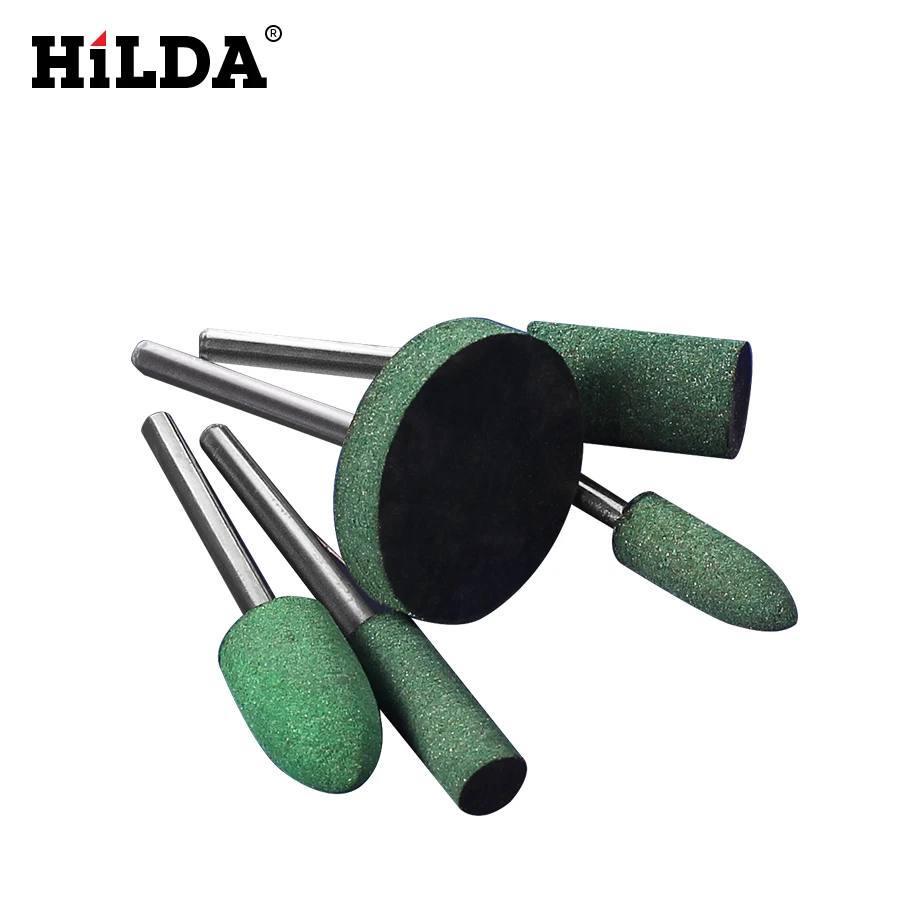 5pcs Abrasive Tools Mounted Stone For Dremel Rotary Grinding Stone Wheel Head
