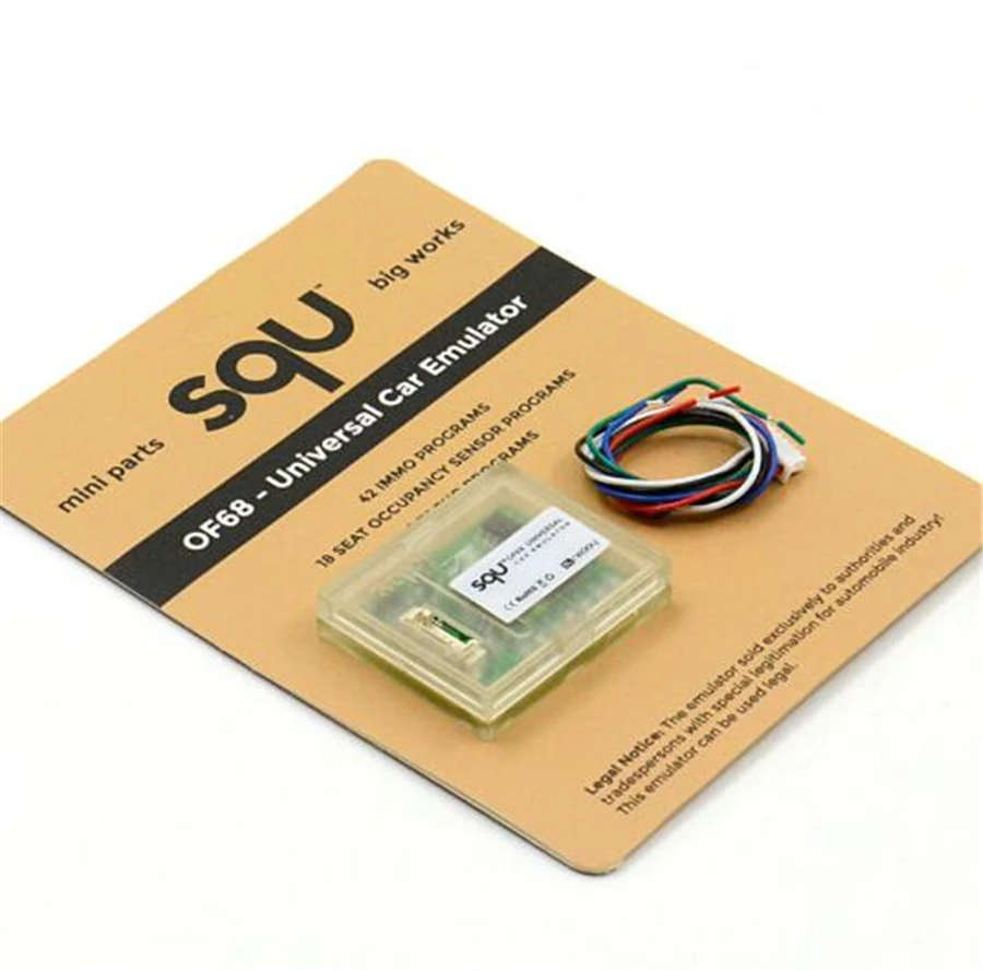 

SQU OF68 Car Emulator Support IMMO/Seat Accupancy Sensor/Tacho Programs
