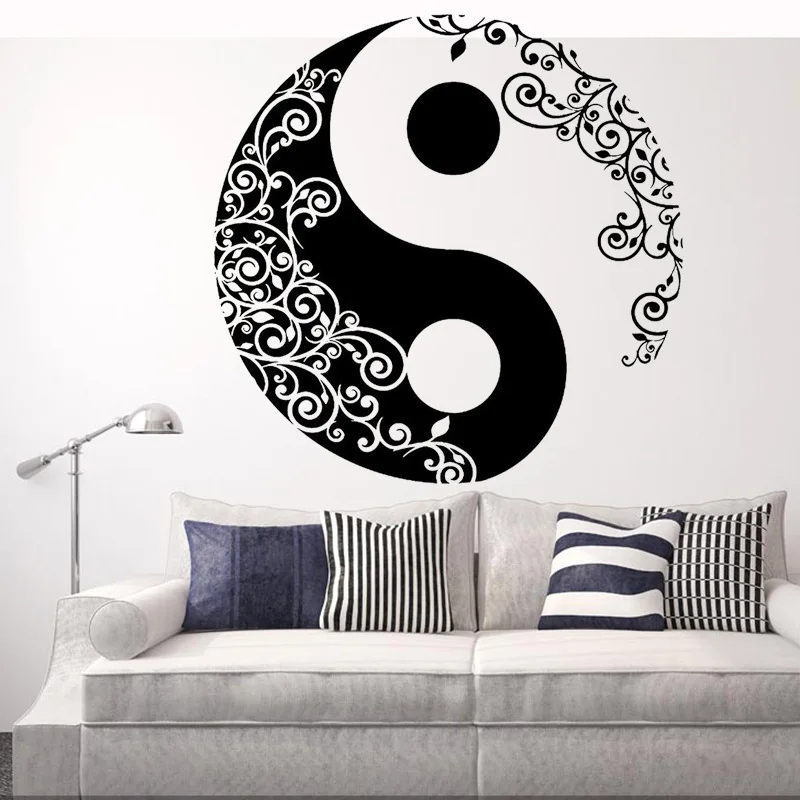 

Mandala Wall Sticker Home Mural Buddha Yin Yang Floral Yoga Meditation Decal Vinyl Decal Wall Art Mural For Home Decor
