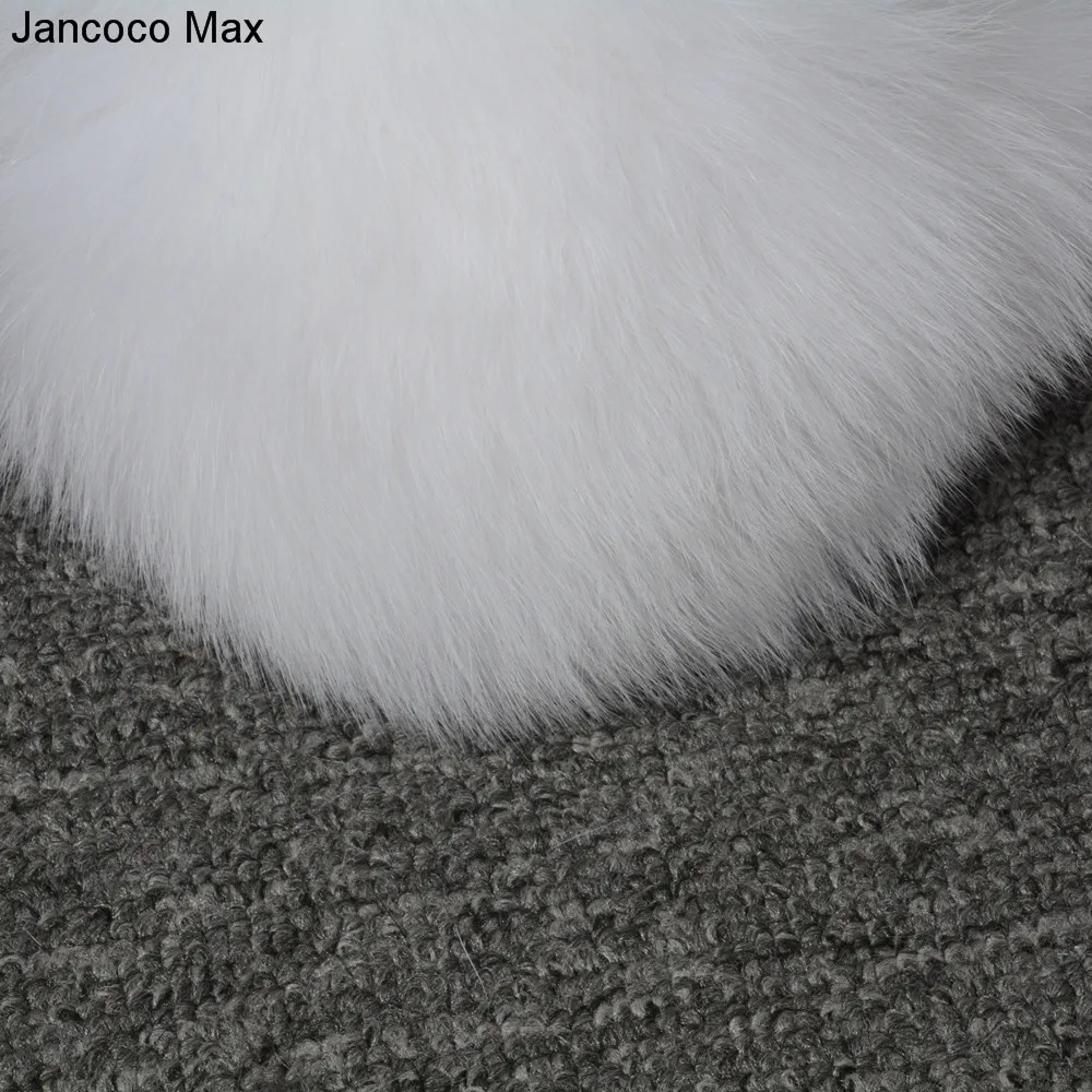 Jancoco Max + 2019 новый реальный Лисий меховые наушники зимний теплый шарф Одежда высшего качества Earflap Для женщин S7136
