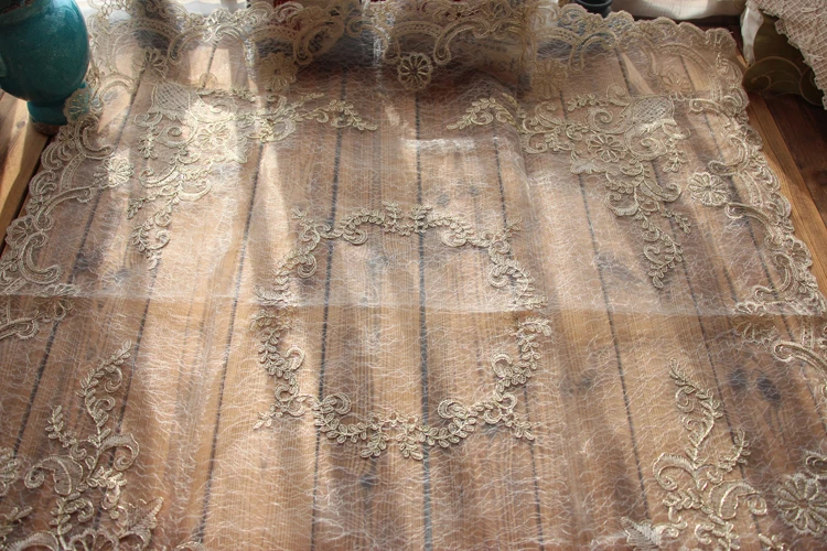 2018 luxury lace table cloth yarn fabric placemats for living room decor solid multifunctional rect