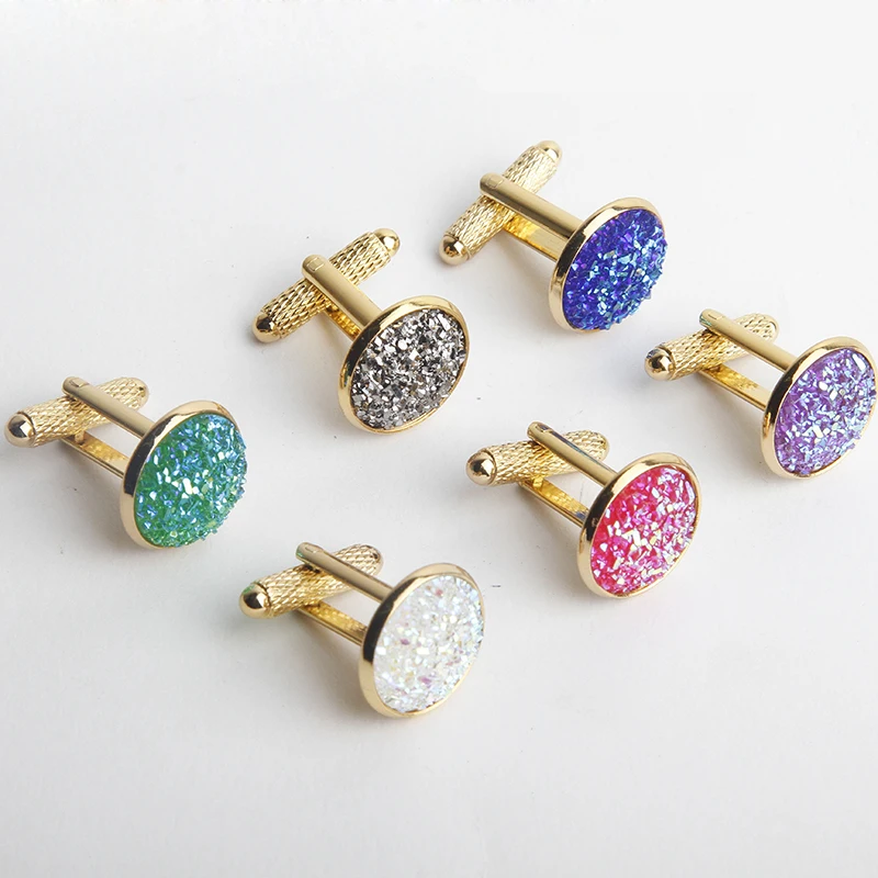 2018-New-Simple-Style-Drusy-Rhinestone-Cufflinks-Mens-Womens-Shirt-Cuff-Button-Christmas-Gifts-Cuff-link