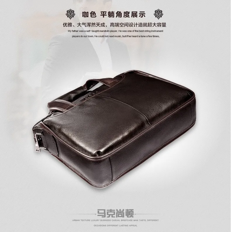 Брендовые мужские портфели из натуральной кожи коричневая кожаная сумка для мужчин maletin hombre мужские портфели мужские сумки-мессенджеры