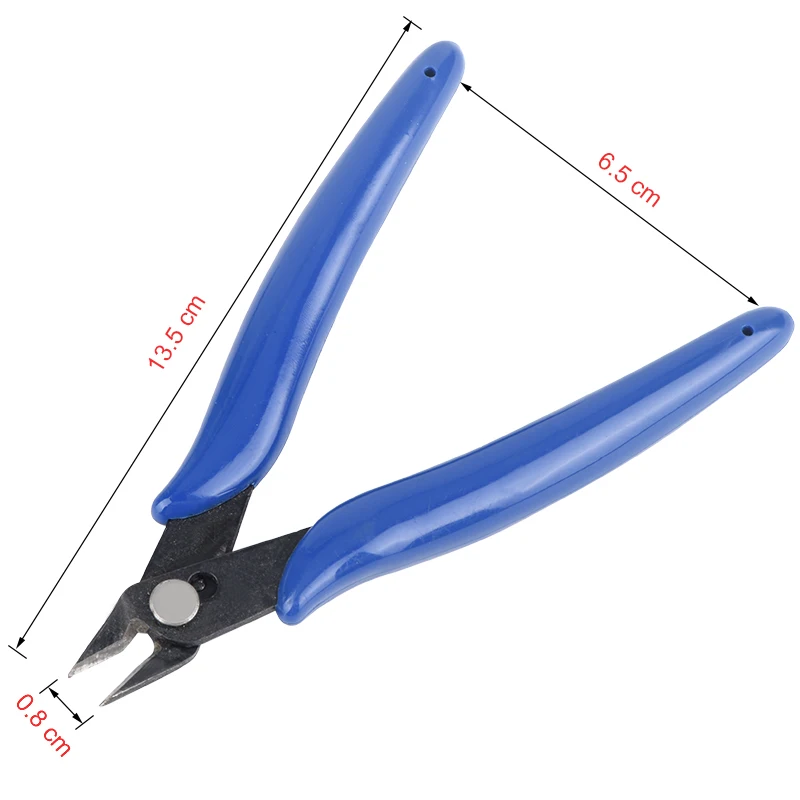 JCD Electrical Wire Cable Cutters Cutting Side Snips Flush Pliers Nipper Anti-slip Rubber Mini Diagonal black Pliers Hand Tools