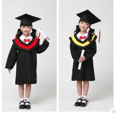 

Children Performance Clothing Academic Dress Gown Kindergarten Dr Bachelor Clothes Kids Primary School Graduation Gown 89