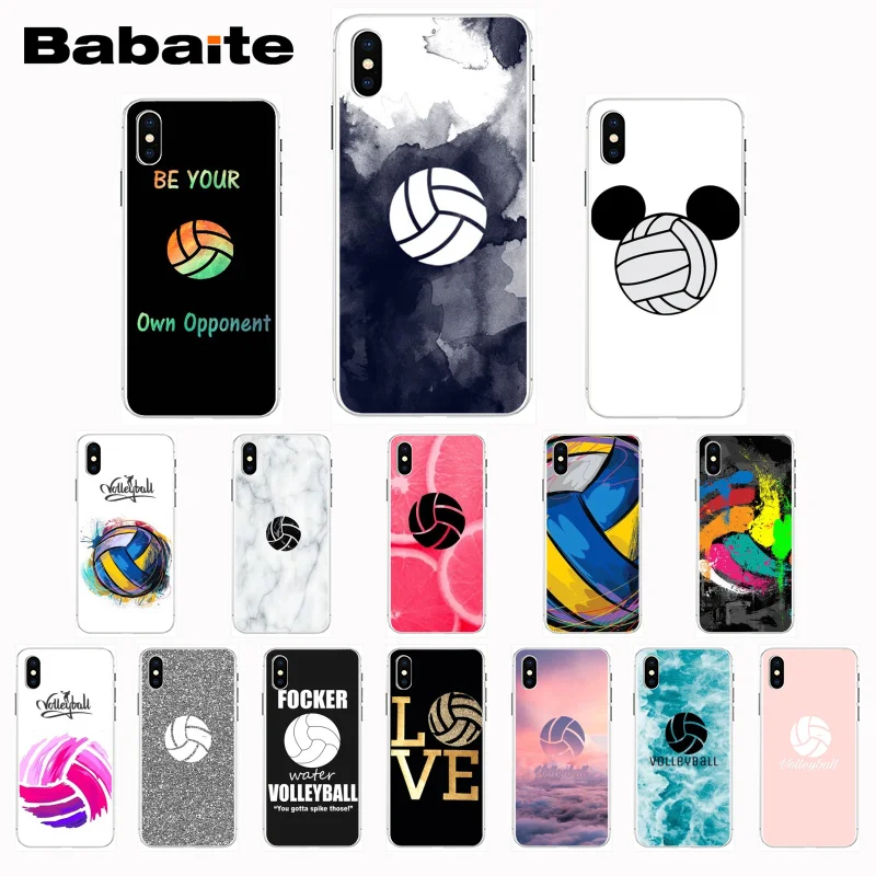 

Babaite I love Volleyball DIY Printing Drawing Phone Case cover Shell for iPhone 7 8 plus 6plus 6sPlus X Xs Xr XsMax 5 5s SE 5c