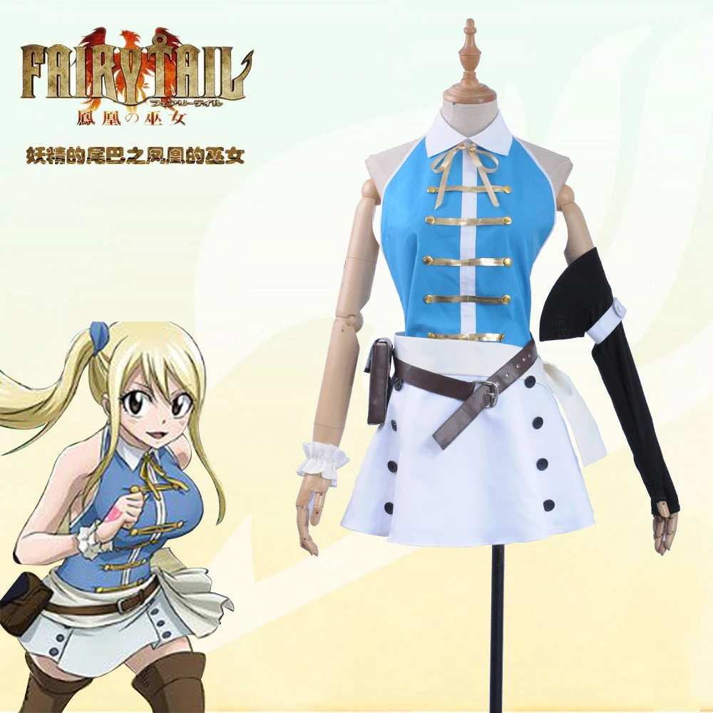 Specialty Women Womens Costume Anime Fairy Tail Season 4 Lucy Heartfilia Dress Cosplay Costume Specialty Women Womens Costume Anime Fairy Tail Season 4 Lucy Heartfilia Dress Cosplay Costume