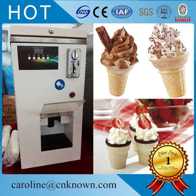 Automatic Soft Ice Cream Vending Machine/Ice Cream Vending Machine for