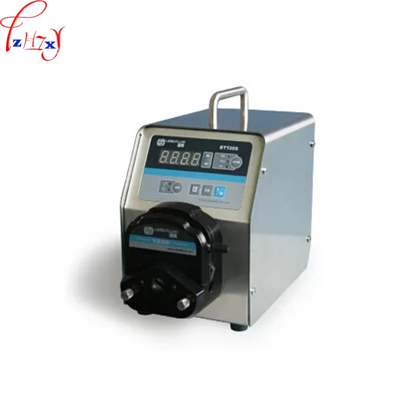 

110V / 220V BT100S-ZY15 Led digital display low flow Precise variable speed peristaltic pump for water pumps fluid 1pc