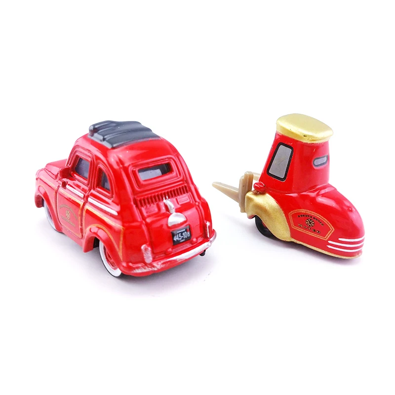 Дисней Pixar Cars 2 Red Luigi & Guido пожарная машина спасательный отряд 1:55 пластиковая