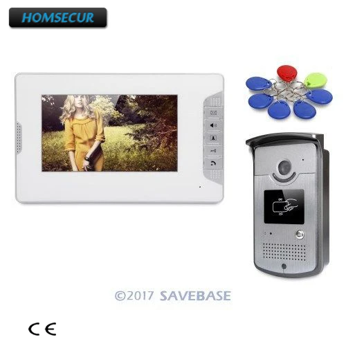 

HOMSECUR 7" Wired Video Door Entry Phone Call System with Intra-monitor Audio Intercom