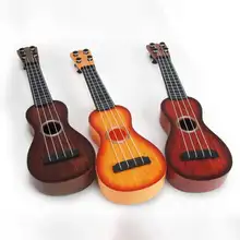 Укулеле моделирование музыкальный инструмент игрушки 4strings Гавайская гитара Мини обучения Развивающие игрушки укулеле для детей случайно