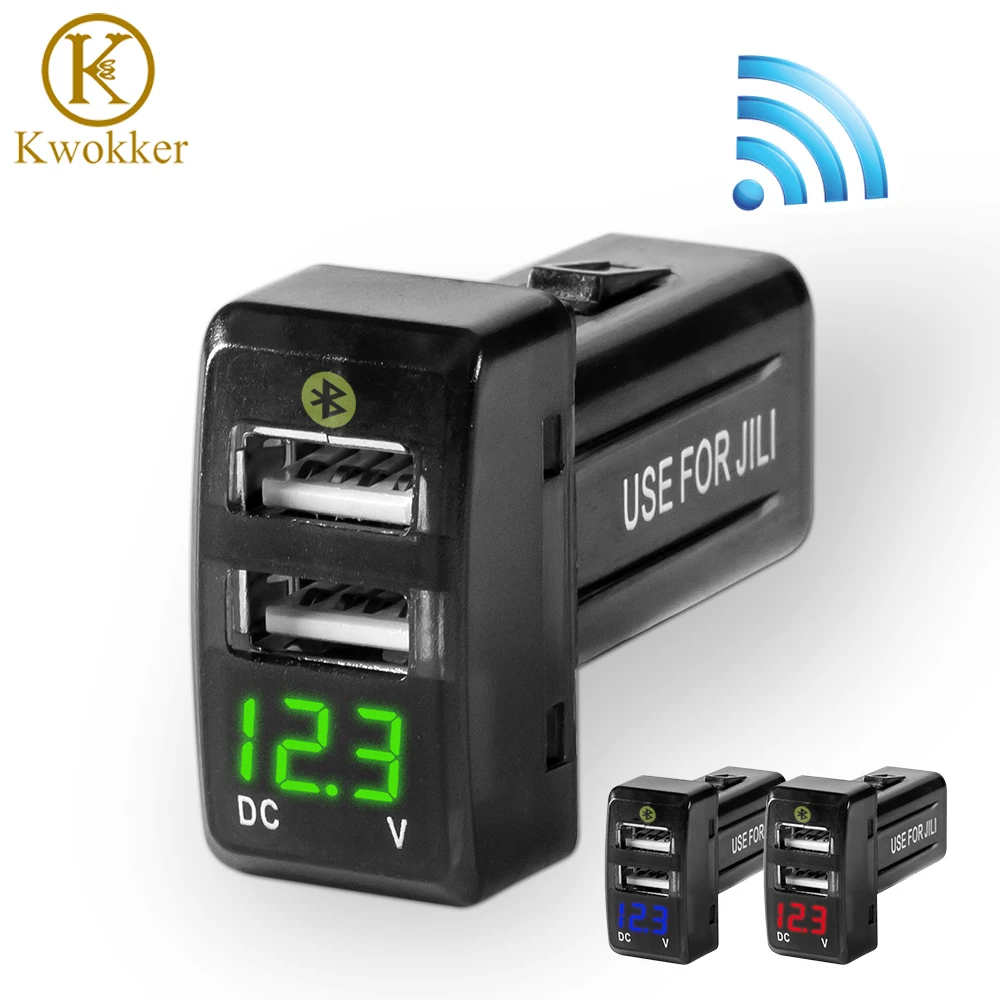 2 USB порта 12 24 В постоянного тока два прикуривателя для JILI GS/GL автомобильный