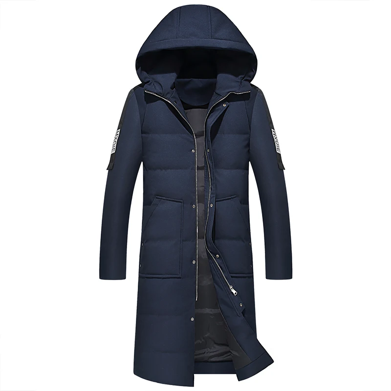 

2018 Winter Men's Jacket Thick White Duck Down Warm men Coat Quality And Comfortable Outerwear Winter Men Long Coats Parka