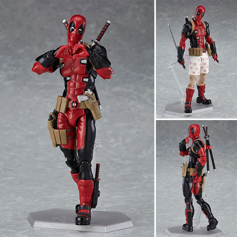 

EX-042 Figma PVC Action Figure 16cm Deadpool Joint movable DX Ver. Collection Model Toys Christmas gifts